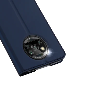 Odos Pro Series Flip Piniginės Odos Atveju PocoPhone X3 NFC Padengti Kortelės Lizdo Laikiklį Stovėti Knyga Xiaomi Poco X3 NFC Atveju