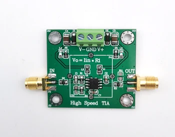 OPA847 transimpedance IV greitųjų/ PTD\PIN didelės spartos photodetection/ TIA stiprintuvo modulis