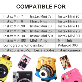 Originali Fujifilm Instax Mini 8 Kino Vaivorykštė Fuji Momentinių Nuotraukų Popieriaus 10 iki 50 lapų For70 7s 50s 90 25Share SP-1 LOMO Fotoaparatai