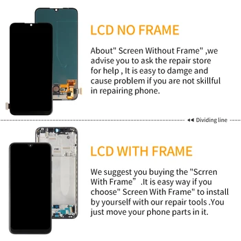 Originalus/TFT Nauja Xiaomi Mi A3 LCD Jutiklinis Ekranas Xiaomi MI CC9E Ekranas skaitmeninis keitiklis Skirtas Xiaomi Mi A3 Stiklo Remontas, Dalys, Komplektai