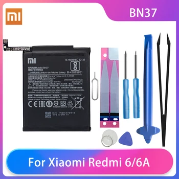 Originalus Xiaomi Redmi 6 Redmi6 Redmi 6A Telefono Baterijų BN37 Didelės Talpos Įkraunamas Telefono Baterija 2900mAh Nemokamus Įrankius AKKU