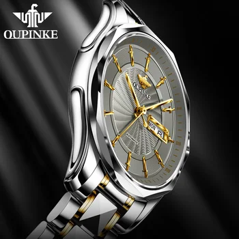 OUPINKE 2020 Naujas Vyrų Watch Top Brand Prabangus Automatinis Riešo Laikrodžiai Vyrams, Vandeniui Mens Mechaniniai Laikrodžiai Relogio Masculino