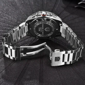 PAGANI Prekės ženklo DIZAINAS Avant Sport 3D Didelis Ciferblatas Kvarco Vyrų Prabangos Žiūrėti Militry Armijos Juodo Plieno atsparumas Vandeniui chronograph watches