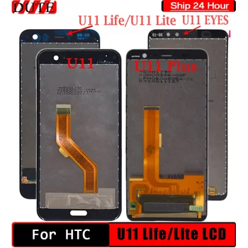 Patikrintas HTC U11 LCD Ekranas Jutiklinis Ekranas skaitmeninis keitiklis Asamblėjos Pakeisti HTC U11 Gyvenimo U11 Plius U11 AKIS LCD