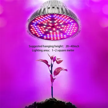 Phytolamp Augalai, Patalpų LED Grow Light E27 Lemputės 80W 50W 30W Visą Spektrą Fito Lemputė dega Gėlės Orchidėjos Succulents