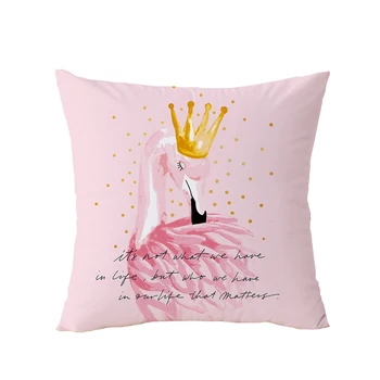 Pink Flamingo Dekoratyvinės Pagalvėlės, Ananasų Geometrinis Pagalvėlė Padengti Namų Dekoro Mesti Pagalvės Aksomo Pagalvės Dangtelis Sofa 45x45cm