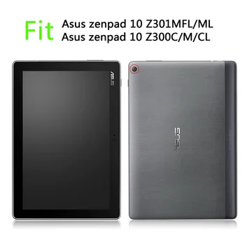 Plonas smart PU Odos Atveju Asus ZenPad 10 Z300 Z300C Z300CL Z300CG Z300M Z301 Z301ML 10.1 colių Tablet Atveju+flim+Rašiklis