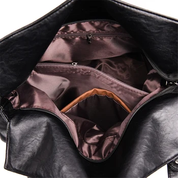 Ponios rankinės Maišelį Bolsa 2019 Vintage Stiliaus Moterų Rankinės Oda prabanga rankinės moterims, krepšiai Dizaineris Didelės Talpos Tote Bag