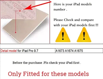 Pro 9.7 Padengti Slim Lankstymo Coque iPad Pro 9.7 Padengti 