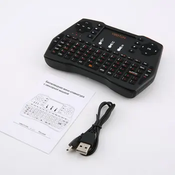 Profesinės I8 Plius Mini Klaviatūra 2.4 G Bevielio Oro Pelės Apšvietimą Touchpad Nuotolinio valdymo pultelis Touchpad Tablečių