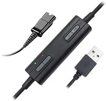 QD į USB Adapteris Heaset Greitai Atjunkite USB kabelį su Garsumo ir Nutildymo Jungiklis P lantronics ausinių