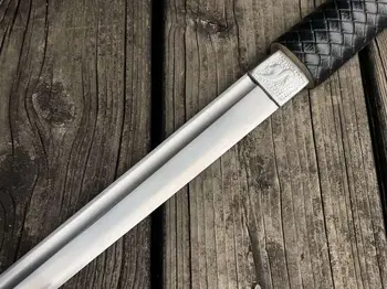 Rankų Darbo Labai Staigus Japonijos Samurajų Kardas Katana Saber Mangano Plieno Peilis Ninja Tanto Full Tang