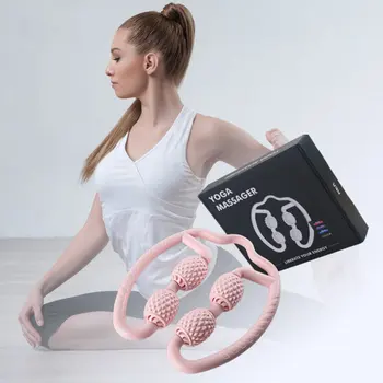 Raumenų Masažas Atsipalaidavimo Roller Tipas Diskiniai Kojos Apkabos, Fitneso Įranga Sveikatos Jogos Keturių ratų Massager