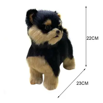 Realus Teddy Šuo Modeliavimas Puikus Žaislas Vaikams Dovanų Tikroviška Įdaryti Kawaii Žaislai, Modelį, Vaikai, Gyvūnai, Dovanos Lėlės