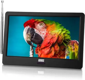 Rugpjūčio DA900D HD Portable Freeview TV Mažas Ekranas LCD Skaitmeninis Analoginis Televizorius su Įkraunama Baterija, Diktofonas, TV