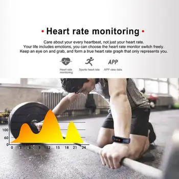 Smart Juosta Laikrodžių Apyrankės Apyrankės Fitness Tracker Kraujo Spaudimą, Širdies ritmą Nėra USB įkrovimo linija