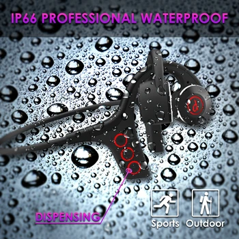 T9 IP66 atsparus Vandeniui Sporto Kaulais laisvų Rankų įranga Ausies Kabliuko 5.0 