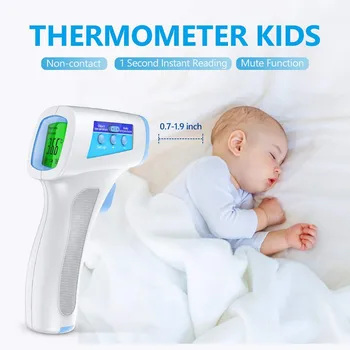 Termómetro infrarrojo skaitmeninis medidor de temperatura nuodėmė contacto, higrómetro, temperatura, fiebre, jutiklis térmico de medición#2