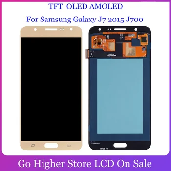 TFT / OLED / AMOLED skystųjų kristalų (LCD Samsung Galaxy J7 Lcd J700 J700F J700H J700M LCD Ekranas Jutiklinis Ekranas skaitmeninis keitiklis Asamblėja