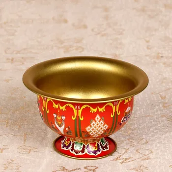 Tibeto buda dubenys Tantra talismanas vandens valymo puodeliai šventosios vandens puodelį Budistų prekių Dharmos puodelį, dubenėlį 8pcs/daug