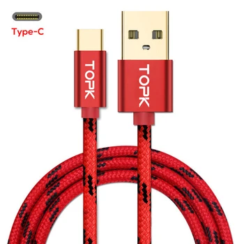 TOPK [5-Pack] USB C Tipo Kabelis Duomenų Sinchronizavimo USB-C Įkroviklio Laidą 