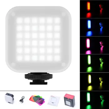 Ulanzi VL15 Mini RGB LED Vaizdo Šviesos Gopro Šviesos Mod Įkraunama Vlog Užpildyti Šviesos Kamera Tiktok 