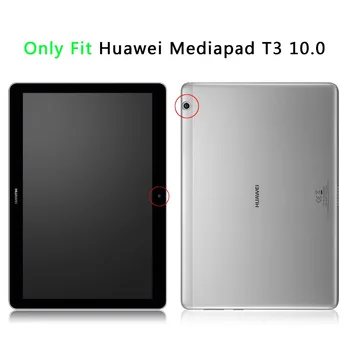 Ultra Plonas Odos Atveju Huawei MediaPad T3 10 MAA-L09 MAA-W09 9.6 stovėti padengti huawei honor žaisti Mygtukai 2 9.6 atveju+filmas+rašiklis