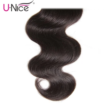 Unice Plaukų Malaizijos Kūno Bangos Plaukai Ryšulių 3PCS Natūralios Spalvos Žmogaus Plaukų Pynimas Pratęsimo Remy Plaukų 8-30 Colių
