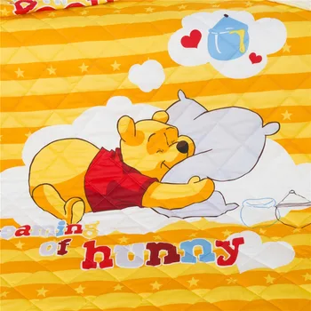 Unikalus dizainas mikė pūkuotukas 3d spausdinimo vasaros antklodė medvilnės padengti dryžuota antklode beedspread vieną visiškai twin karalienės dydžio vaikas