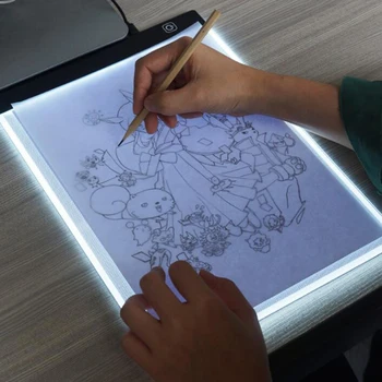 Usb LED Diamond Tapyba Šviesa Trinkelėmis Lightpad Valdybos Diamond Tapyba Priedai, Įrankių Rinkiniai A4 formato Piešimo Grafinis Planšetinis Lauke lempos