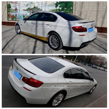 Už 2011-2017 BMW 5Series M5 520 528 525 F10 F18 P STILIAUS ABS Plastikas Spalva dažytos Išorinės Automobilio Galiniai Sparnai Kamieno Lūpų Spoileris