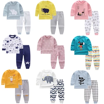 Vaikai Berniukai Sleepwear Baby Girl Žiemos Medvilnės Rinkiniai Vaikams Homewear Pižama Berniukui, Pižamos naktiniai drabužiai Vaikams 1-5T Bamblys Drabužiai