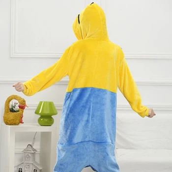 Vaikas Suaugusiųjų Blue Pocket Kigurumi Onesie Moterų Gyvūnų Kostiumas Išgalvotas Minkštas Anime Cosplay Sleepwear Vaikas, Berniukas, Mergaitė Žiemą Jumpsuit