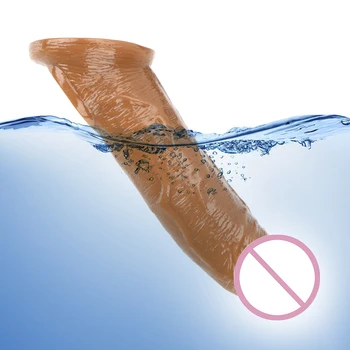 VATINE Realistiškas Penis Prezervatyvą Plėtros Gaidys Didintuvas Extention Sekso žaisliukai Vyrams Vyrų Gėjų Penio Mova Extender Apvalkalą Nedelsiant
