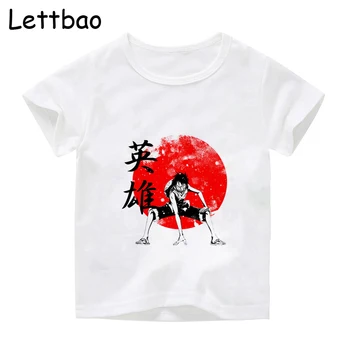 Vienas Gabalas, Estetinis Vaikų Marškinėliai Vaikas Gotikos Vasaros Harajuku Streetwear T-Shirt Vaikai O-Kaklo Mados Marškinėliai
