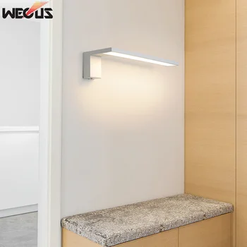 (WECUS) New Nordic gyvenimo kambario sienos lempa, šiuolaikinės kūrybos miegamojo, naktiniai staleliai, lempa, viešbučio pėsčiomis / galerija eilėje sienos šviesos