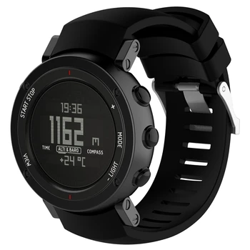 XBERSTAR Watchband Diržas skirtas SUUNTO CORE ALU BLACK Multisport GPS Žiūrėti Pakeitimo Silikono Riešo Juostos Watchbands Dirželis