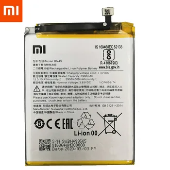 XiaoMi Originalią Bateriją BN49 Už Xiaomi Redmi 7A Naujas Autentiškas Telefono Baterija 4000mAh Su nemokamais Įrankiais