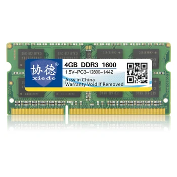 XieDe Laptop Memory Ram Notebook Sodimm Memoria Modulis DDR1 DDR2 DDR3 1600 Mhz 1333 800 400 8GB 4GB 2GB, 1GB 512MB DDR 1 2 3