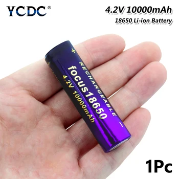 YCDC 2VNT), 3,7 v 18650 Baterija 10000mAh Didelės Talpos Baterija Li-ion Įkrovimo 18650 Ličio Baterijas Automobilio Led Žibintuvėlis