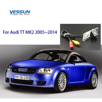 Yessun Licenciją Plokštelės Galinio vaizdo Kamera Audi TT/ Audi TTS MK2 2005 M. 2006 m. 2007 m. 2008 M.~ CCD galinio vaizdo kamera/backup galinio vaizdo kamera