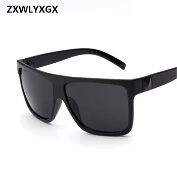 ZXWLYXGX Europa ir Jungtinės amerikos valstijos retro tendencija, akiniai nuo saulės, didelis langas akiniai nuo saulės pora akiniai nuo saulės vyrams ir moterims GM UV400