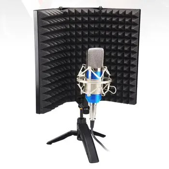 Įrašų studija vėjo ekranas mikrofonas prekinis, galinis stiklo mikrofonas garso izoliacija ekranas, garso triukšmo padengti triukšmo prevencijos sistema