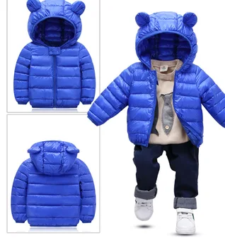 Žiemos kūdikių, mergaičių drabužiai vaikams'jackets Su Ausų Kepurę Cute Kūdikių berniukų Paltai Medvilnės vaikiška Striukė Žiemos Striukės Mergaitėms 2020 m.